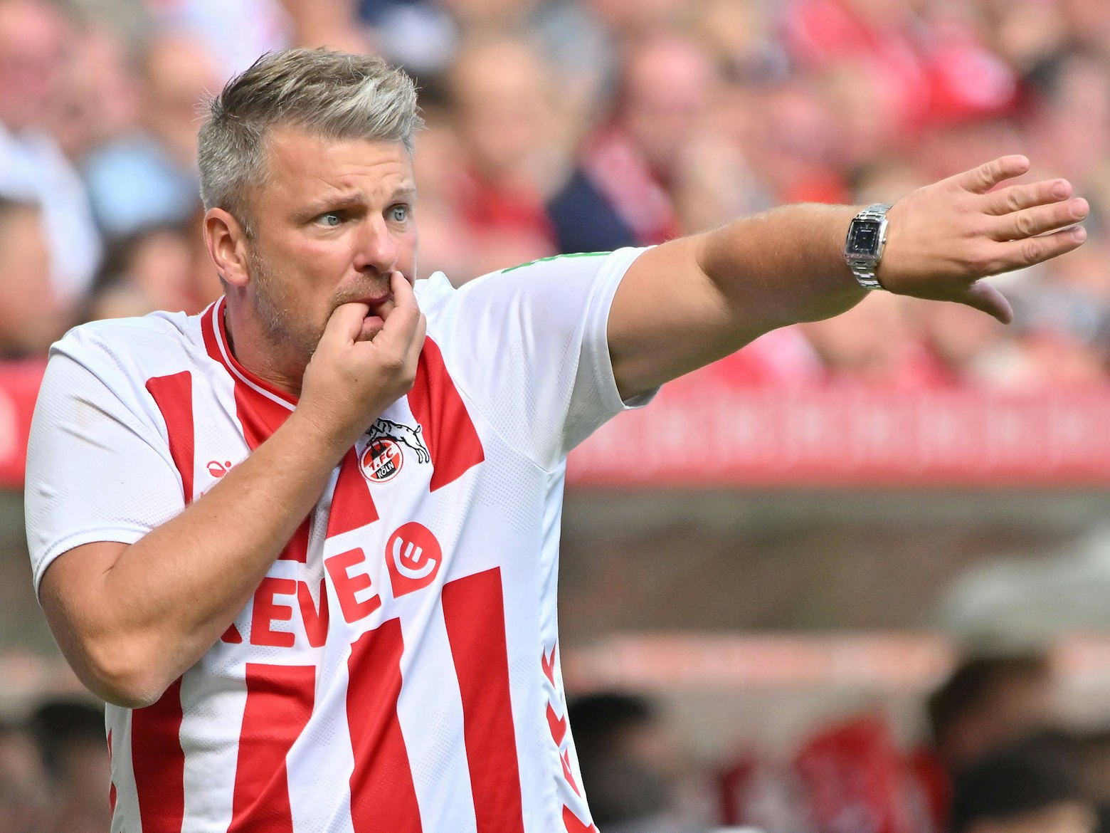Lukas Kwasniok beim Spiel gegen Mainz.