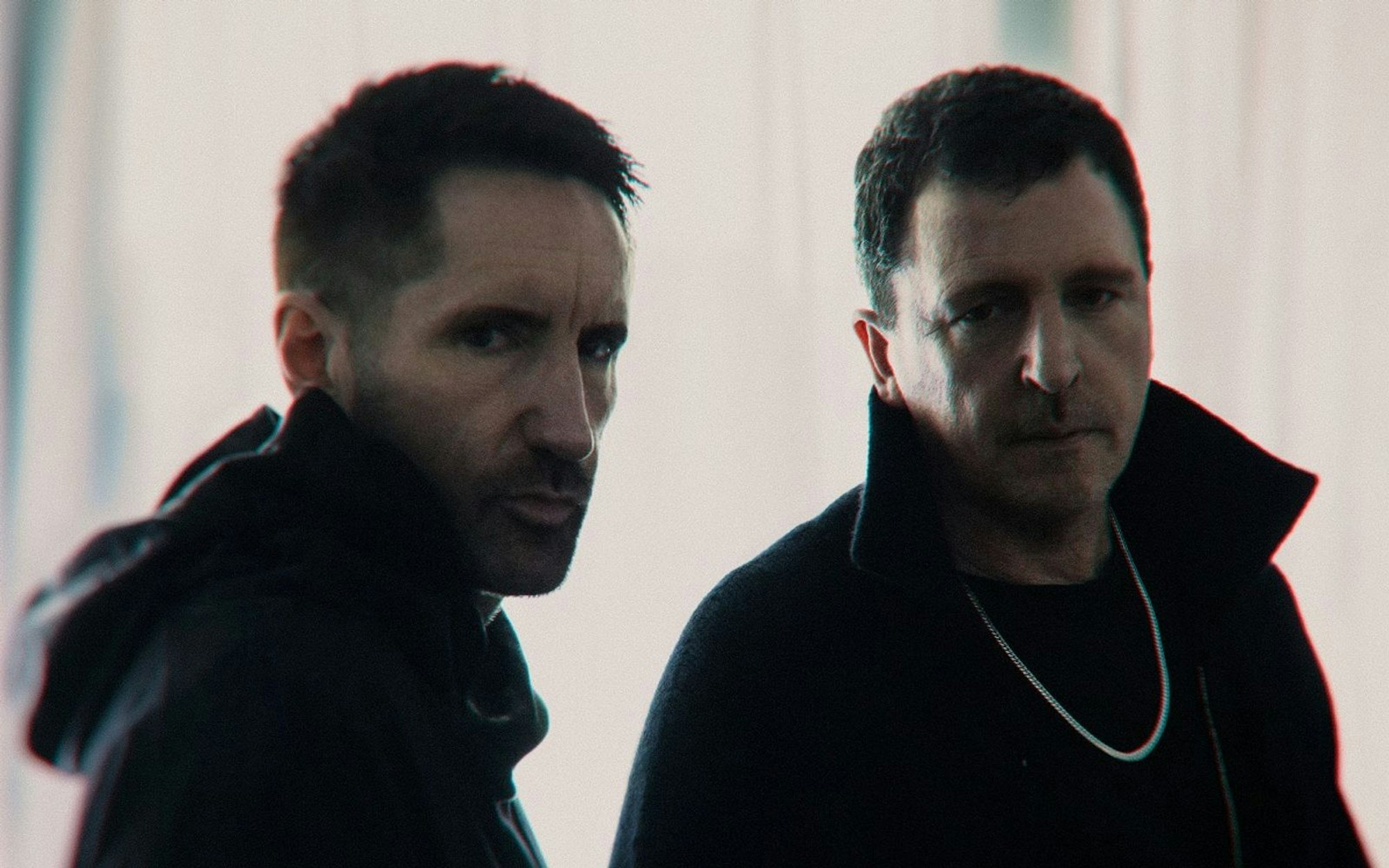 Musik für den Kinofilm „Tron: Ares“: Trent Reznor (links) und Atticus Ross haben als Nine Inch Nails erstmals einen Soundtrack aufgenommen. (Bild: John Crawford)