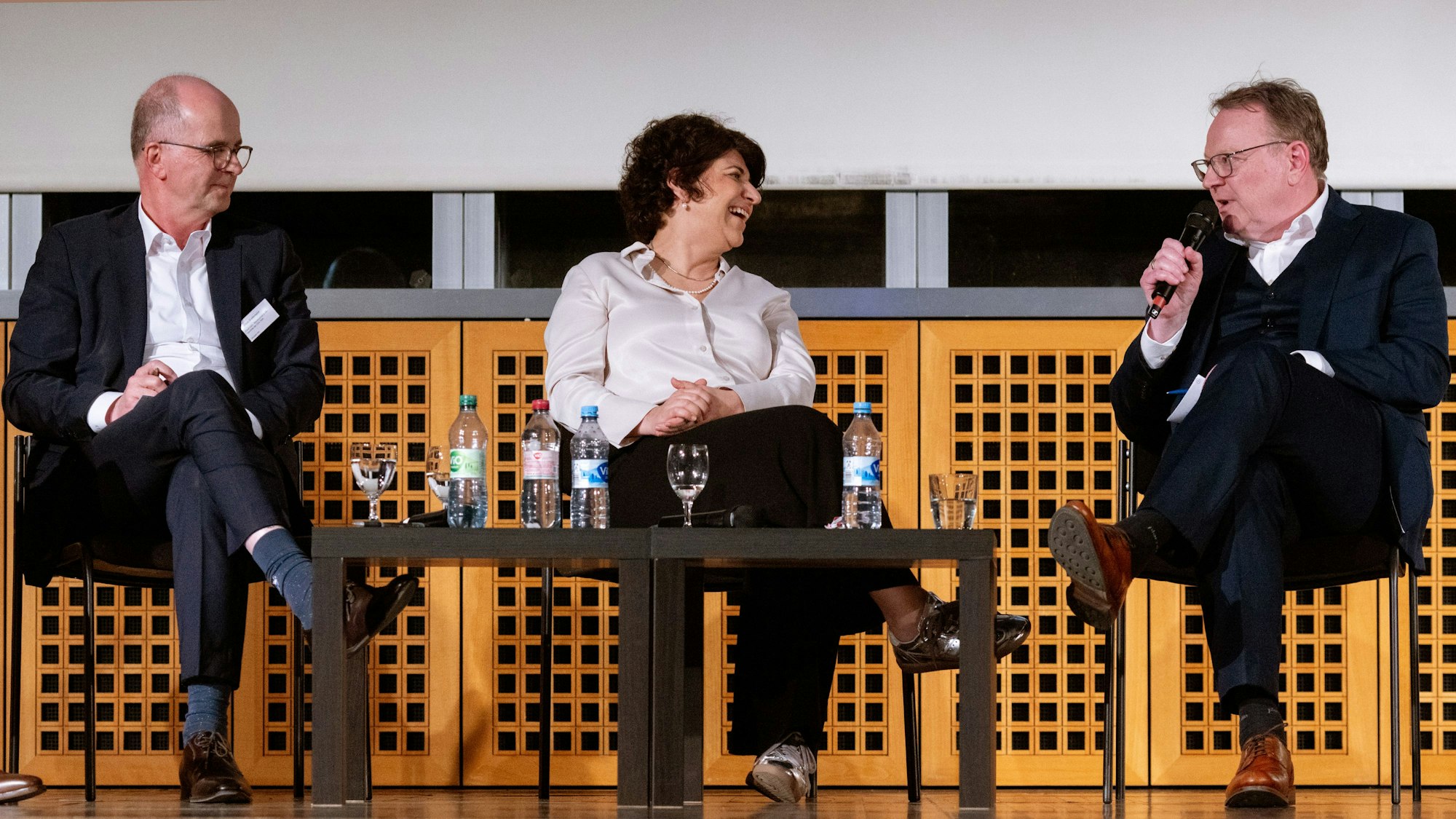 Markus Greitemann (CDU), Berivan Aymaz (Grüne) und Torsten Burmester (SPD)