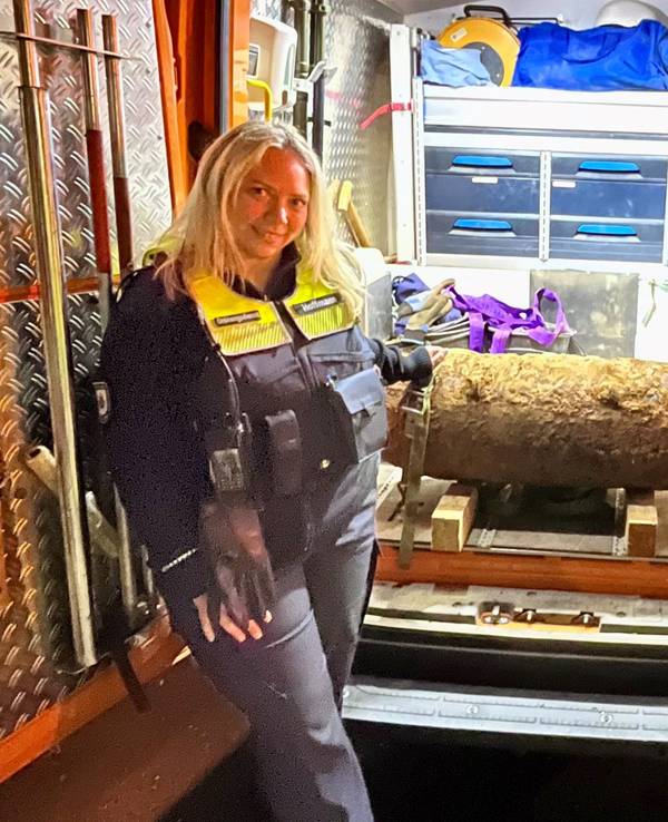 Diese Weltkriegsbombe in Porz wurde am Donnerstagabend entschärft.