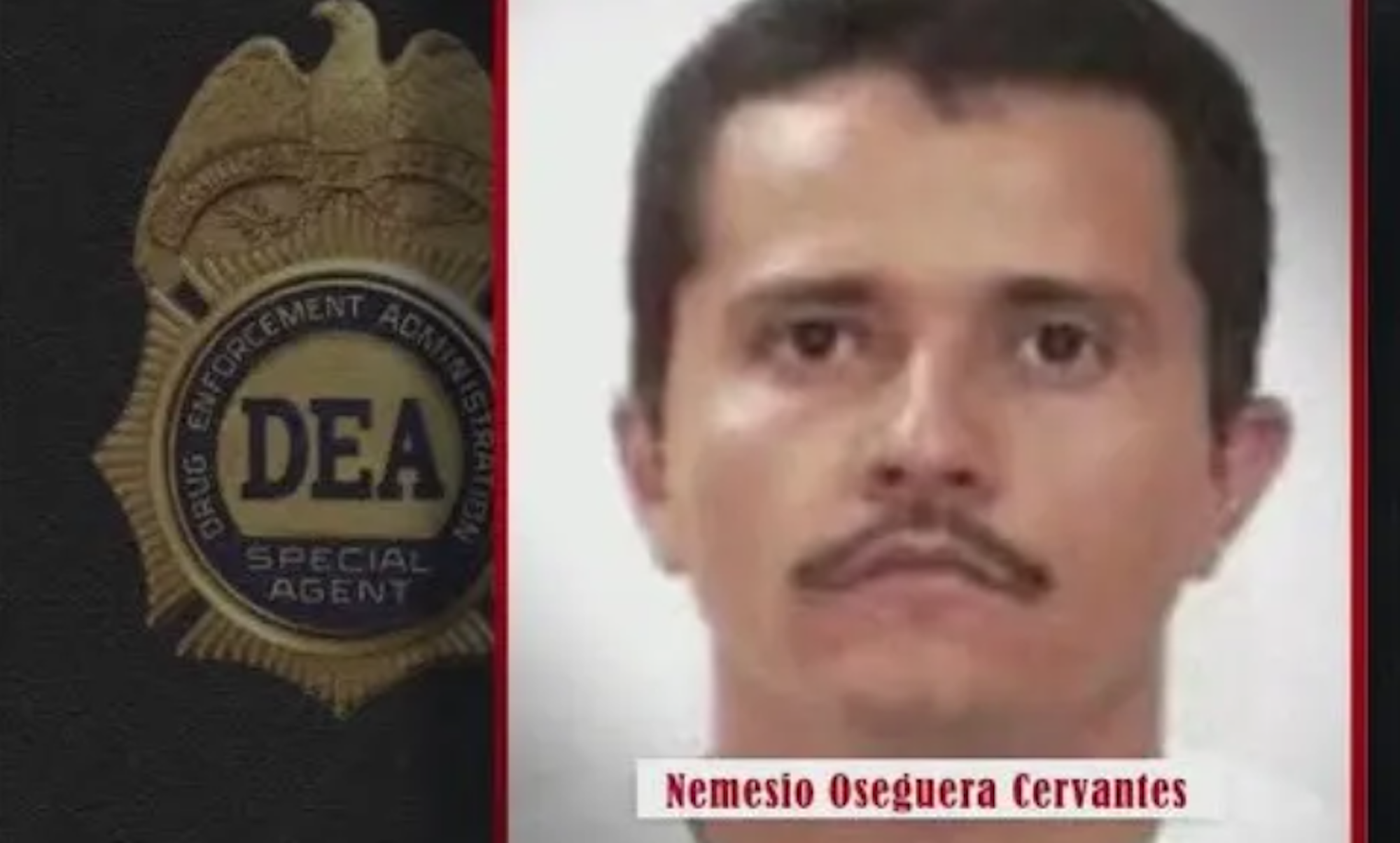 Fahndungsfoto von Nemesio Oseguera Cervantes, „El Mencho“.