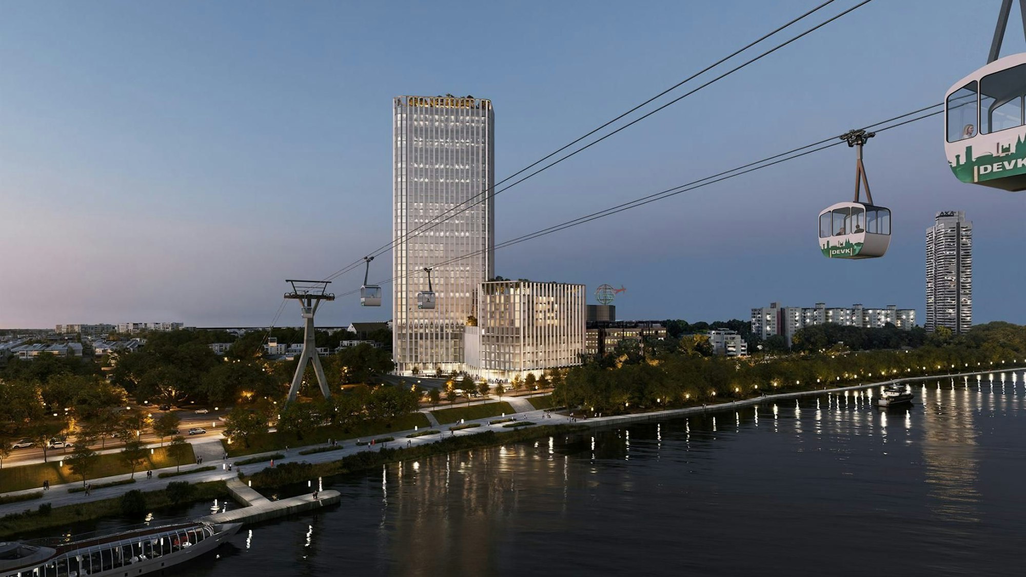 So sieht der Sieger des Architektenwettbewerbs für das DEVK-Hochhaus aus.