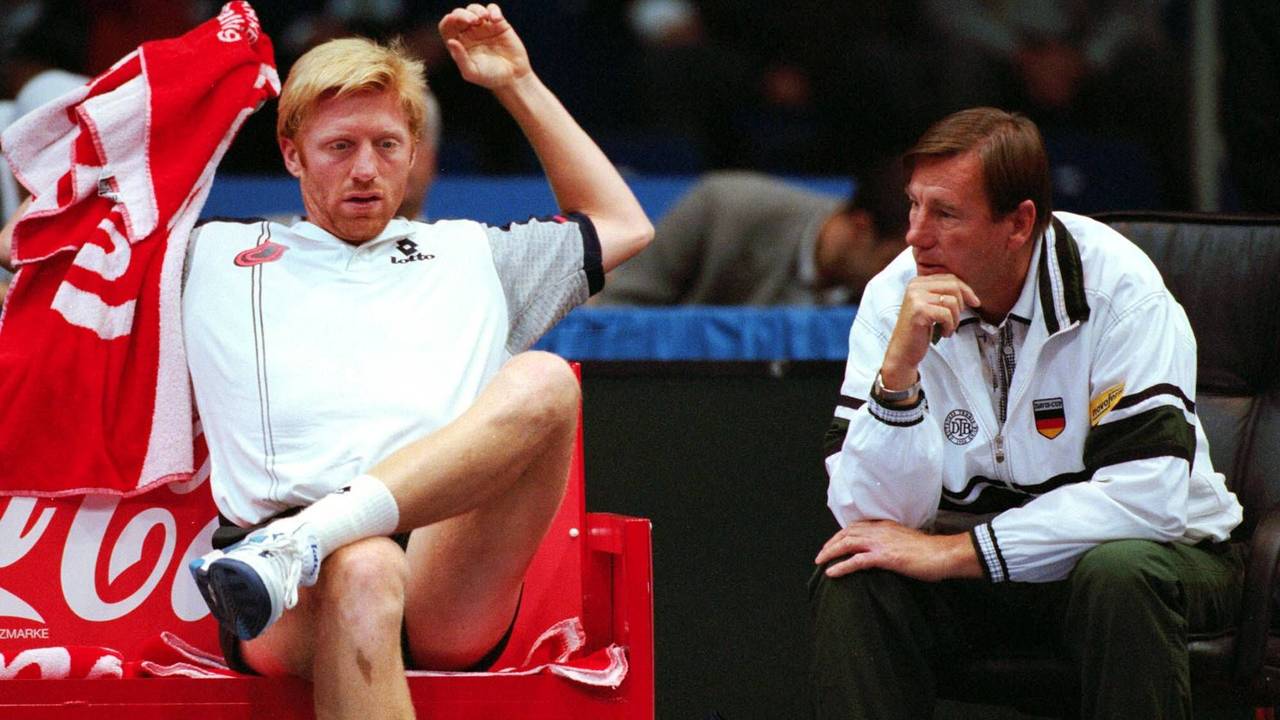 Niki Pilic und Boris Becker.
