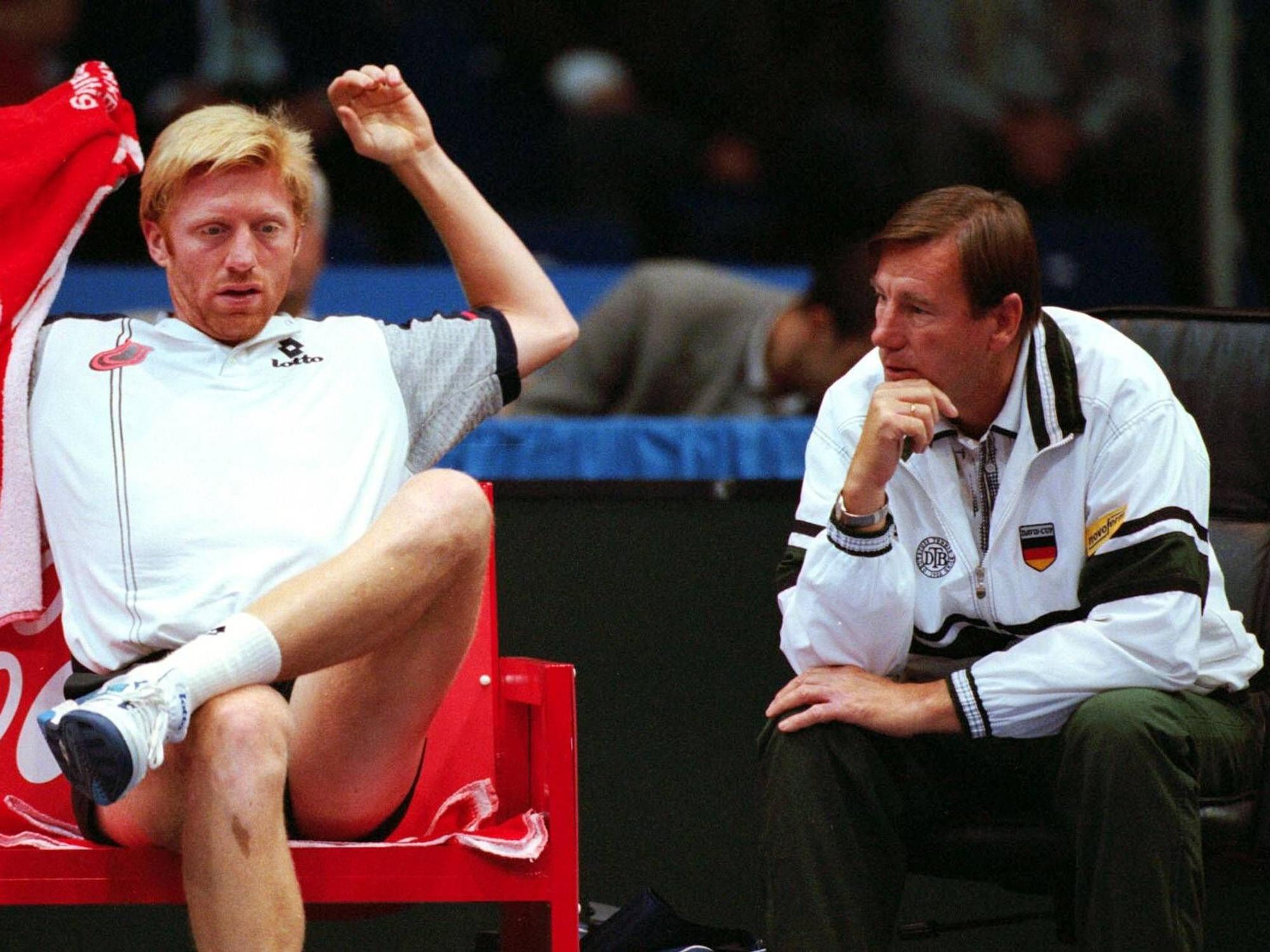 Niki Pilic und Boris Becker.