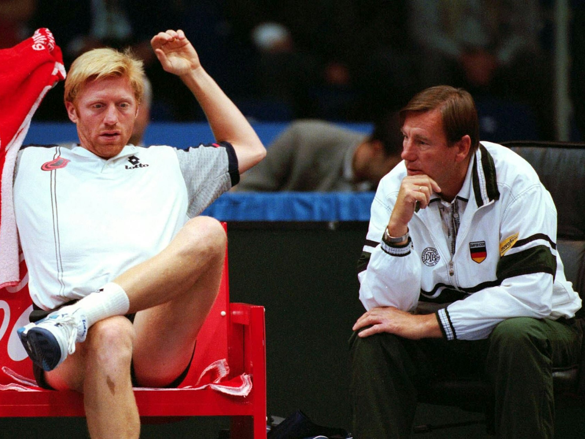 Niki Pilic und Boris Becker.