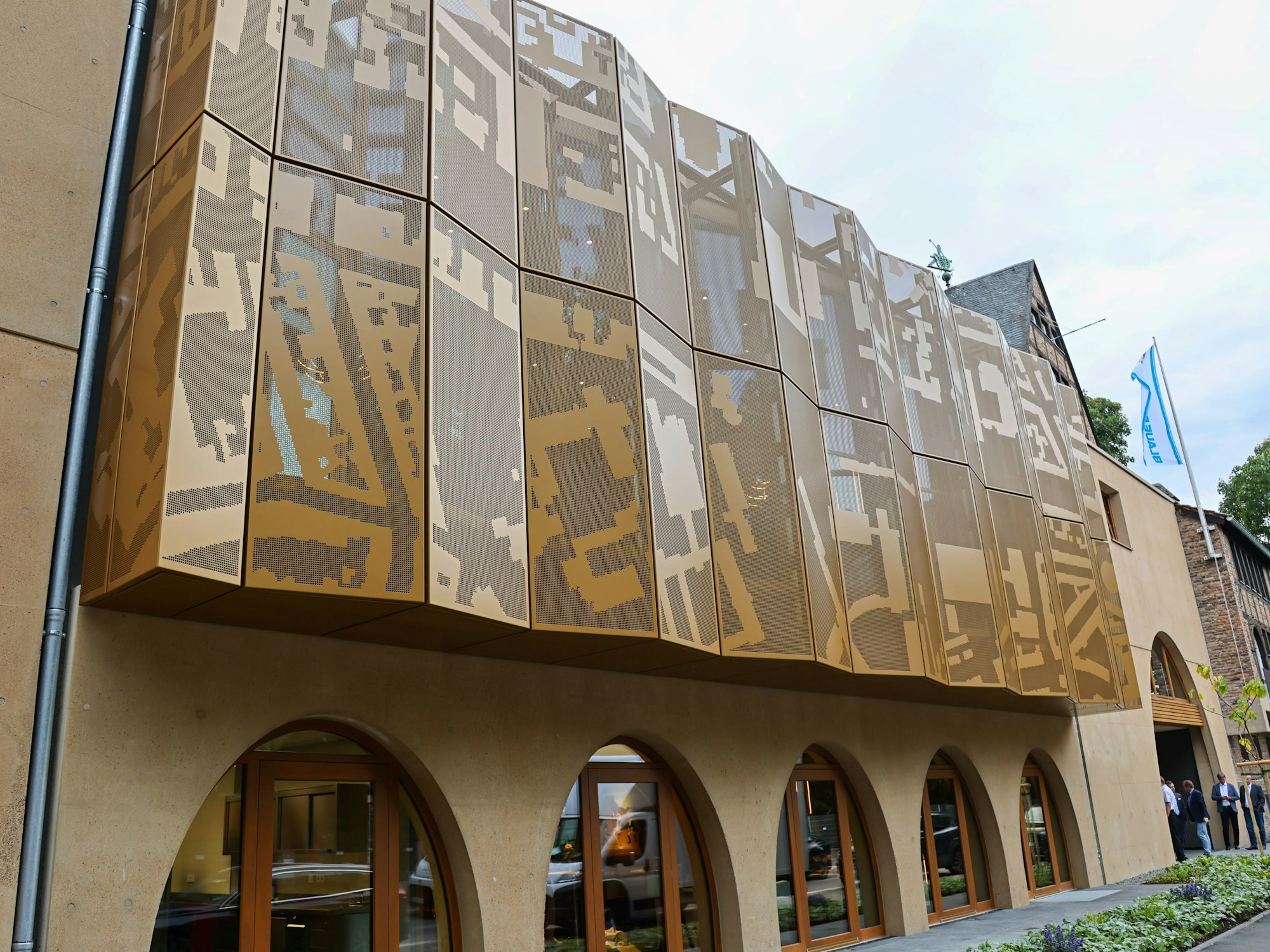 Außenansicht des Erweiterungsbaus der Blauen Funken.