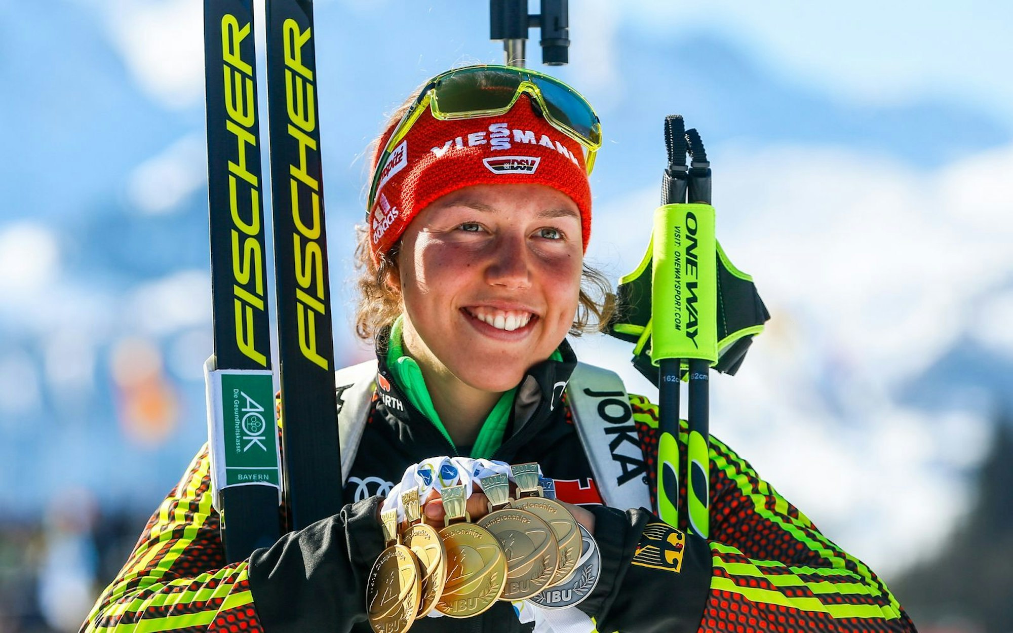 Laura Dahlmeier zeigte im Frühjahr ihr Können als Biathletin in einer RTL-Show. Doch die Szenen werden nach ihrem Tod nicht ausgestrahlt. (Bild: 2017 Getty Images/Stanko Gruden/Agence Zoom)