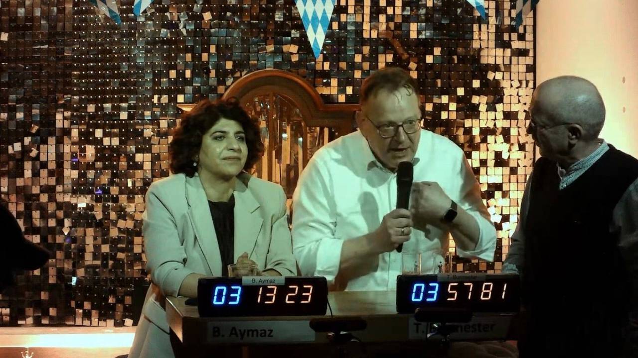 Berivan Aymaz, Torsten Burmester und Hugo Winkels im ExCorner