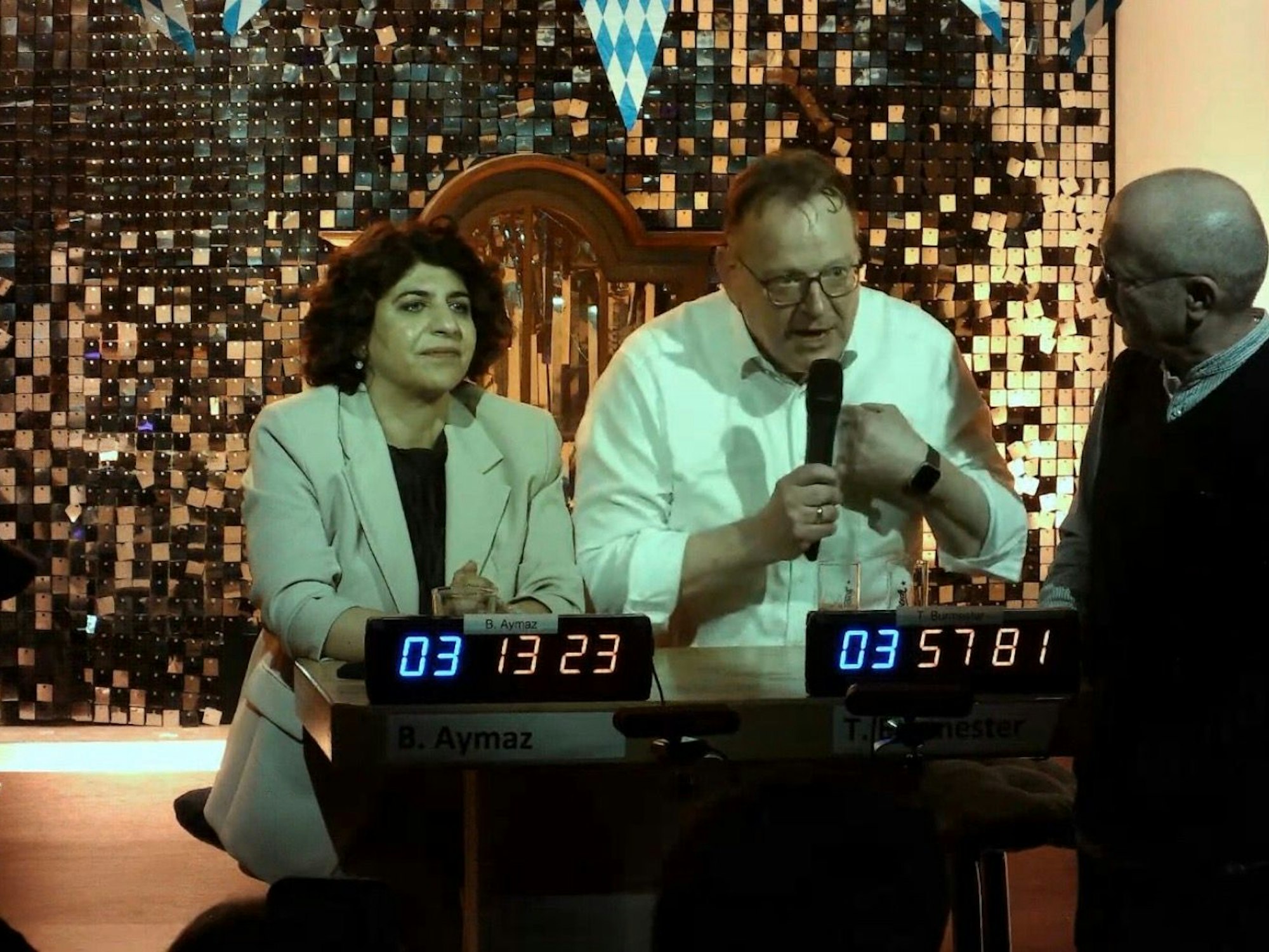 Berivan Aymaz, Torsten Burmester und Hugo Winkels im ExCorner