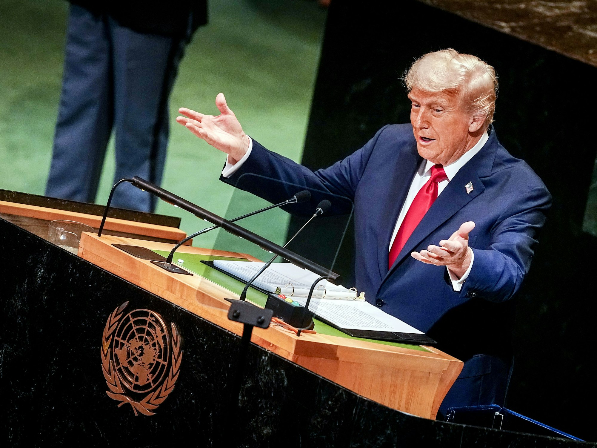 US-Präsident Donald Trump spricht am 23. September bei der Generaldebatte der UN-Vollversammlung.