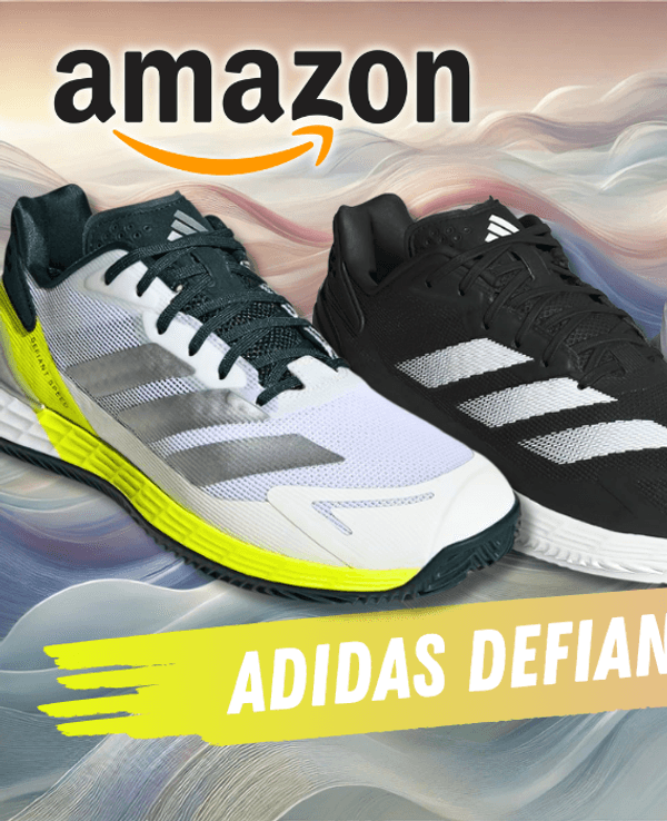 Adidas Defiant Speed 2 Sneaker in 4 verschiedenen Farben vor einem bunten Hintergrund.