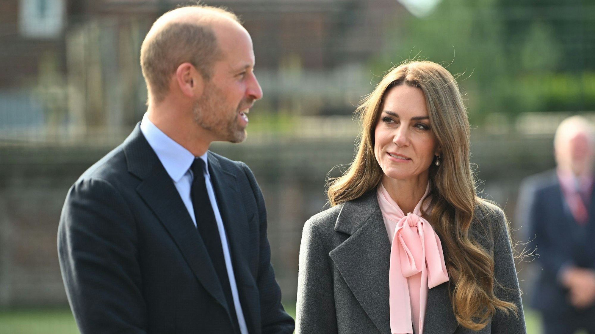 Prinz William und Prinzessin Kate bei ihrem Besuch in Southport.