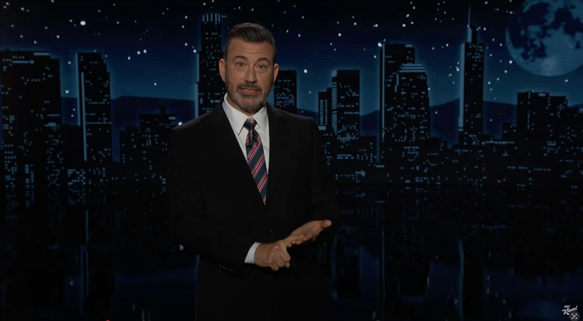 Jimmy Kimmel hat bei seiner TV-Rückkehr auch über Stefan Raab gesprochen. (Bild: Jimmy Kimmel Live! / ABC)
