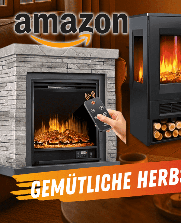 Verschiedene Kaminöfen vor einem gemütlichen Hintergrund.
