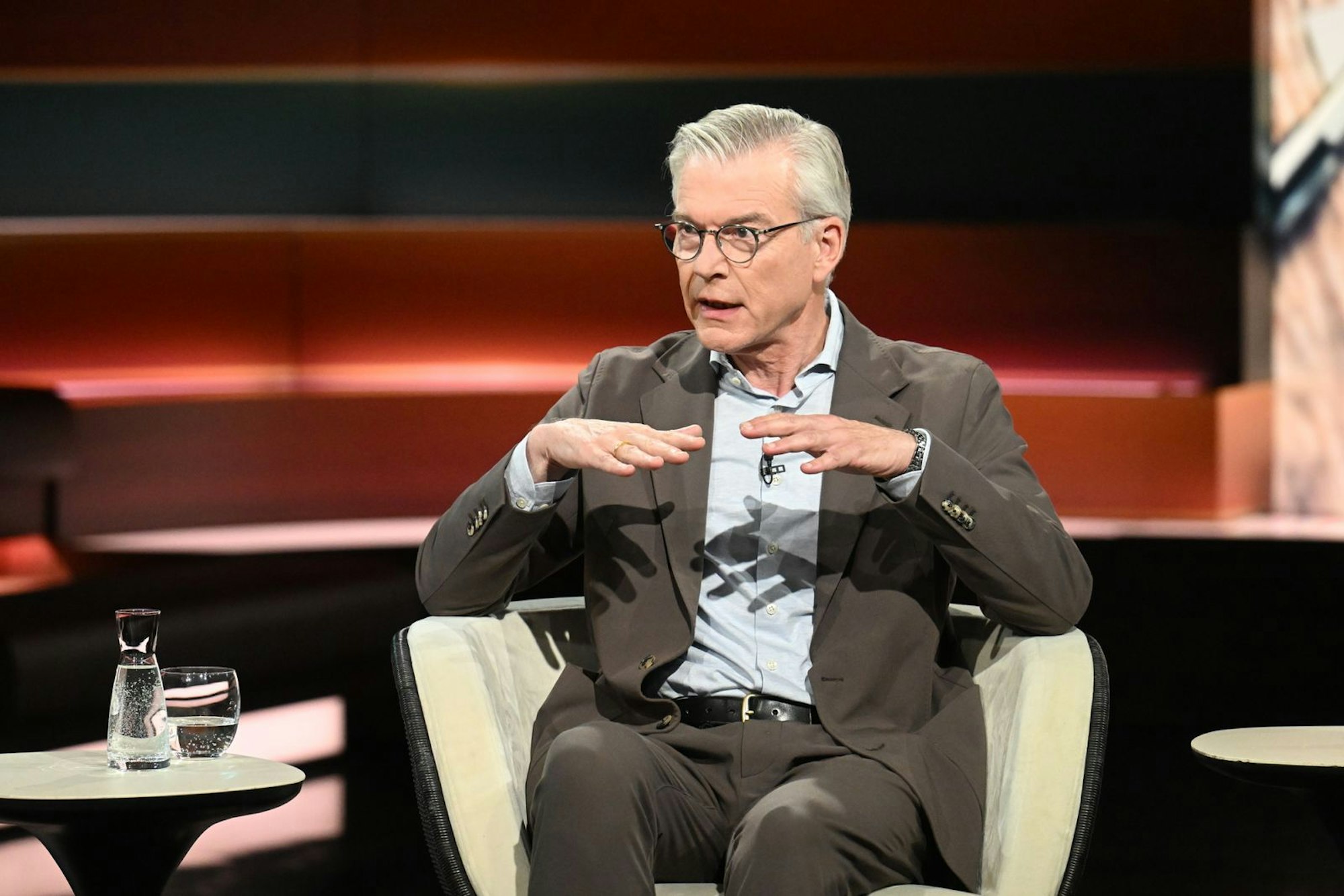 Ökonom Martin Werding fand Lauterbachs Einschätzungen „zu düster“. (Bild: ZDF / Cornelia Lehmann)