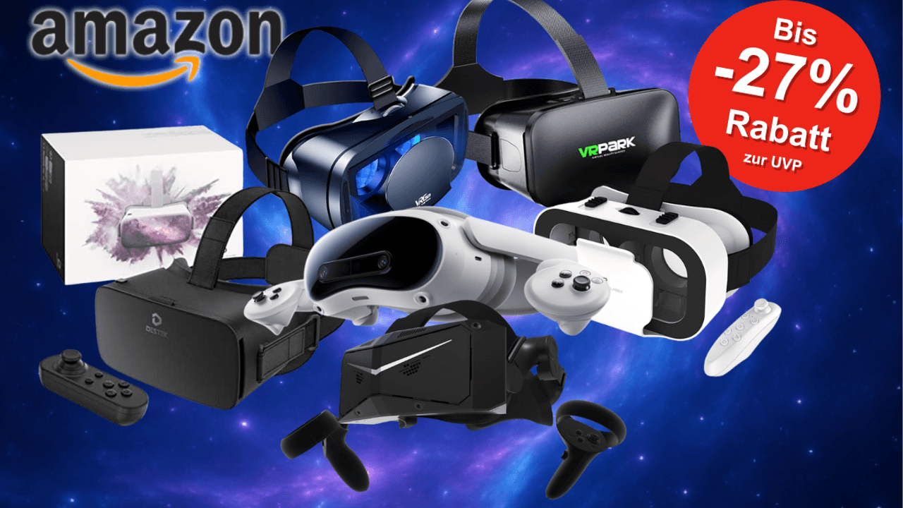 Auf dem Bild sind mehrere VR Brillen zu sehen mi