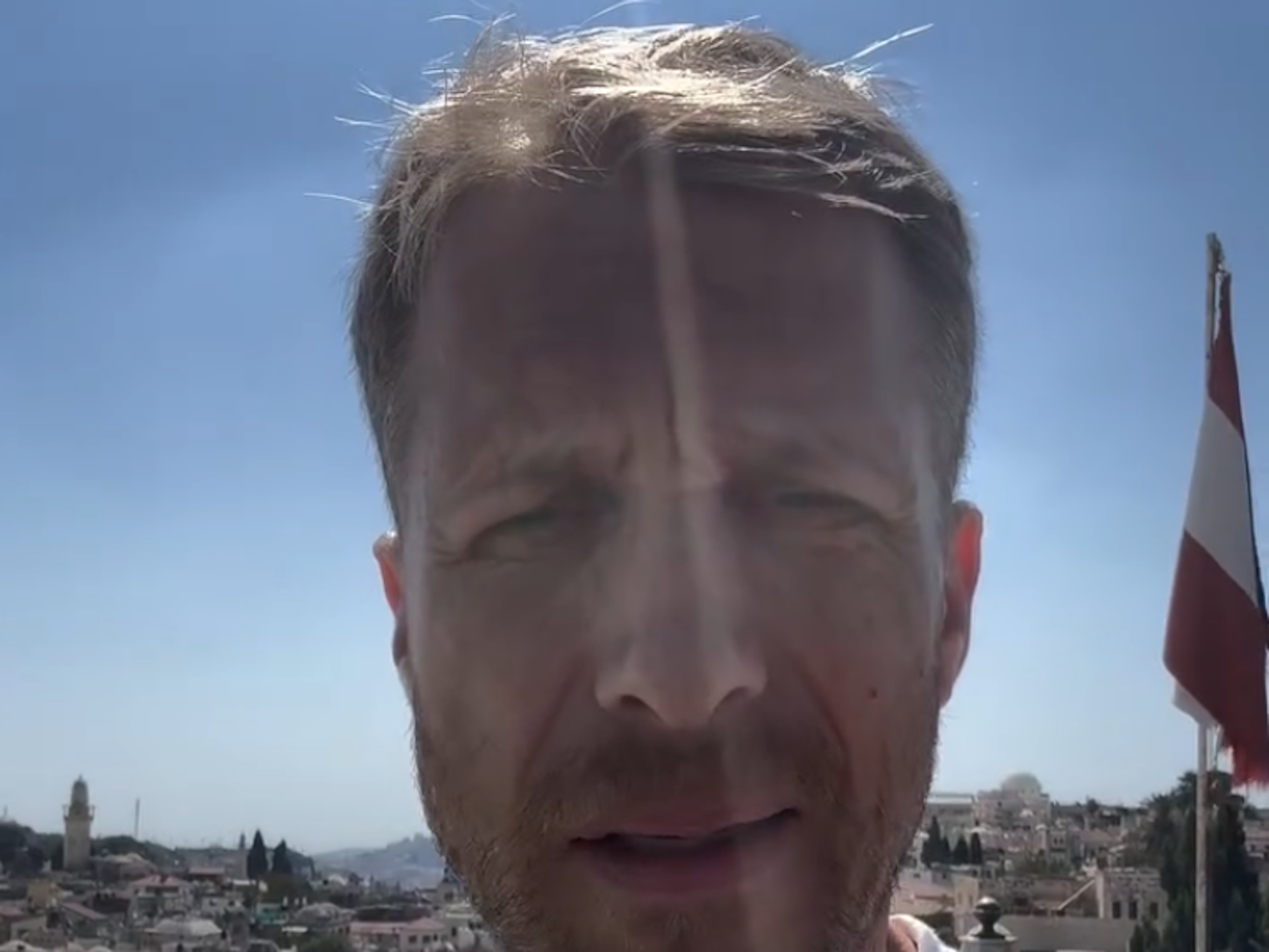 Oliver Pocher an der Klagemauer in Jerusalem.
