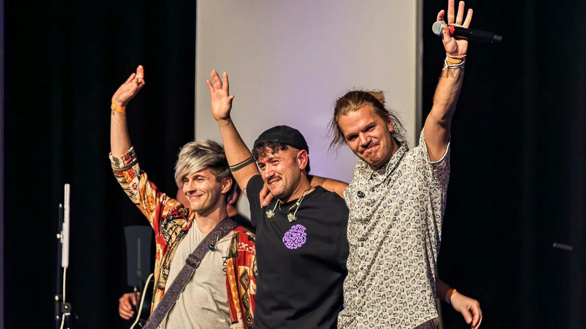 Die Band Favorit nach ihrem Auftritt.