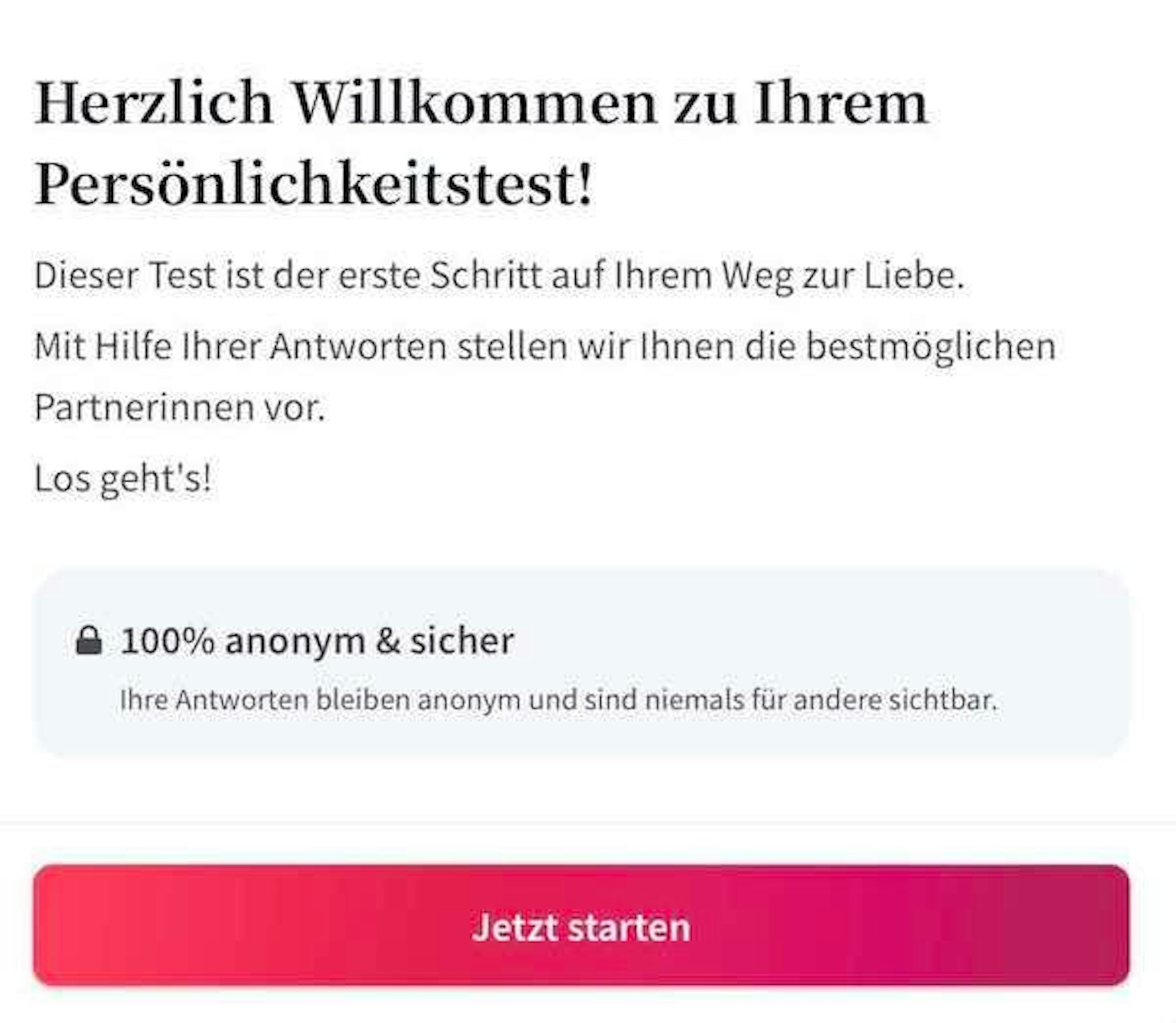 Lemonswan Screenshot Persönlichkeitstest