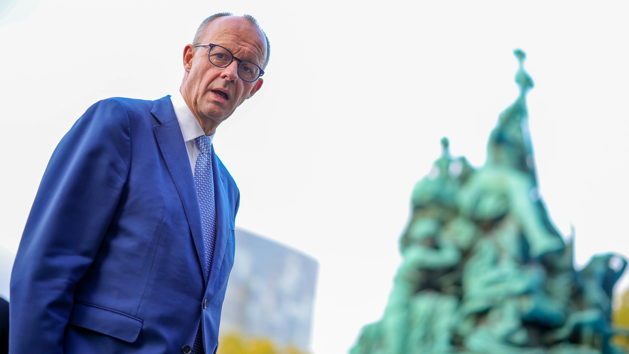 Bundeskanzler Friedrich Merz (CDU) in Düsseldorf.