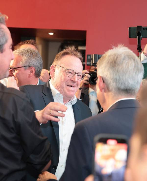 Torsten Burmester bei der Wahlparty der SPD in Köln.
