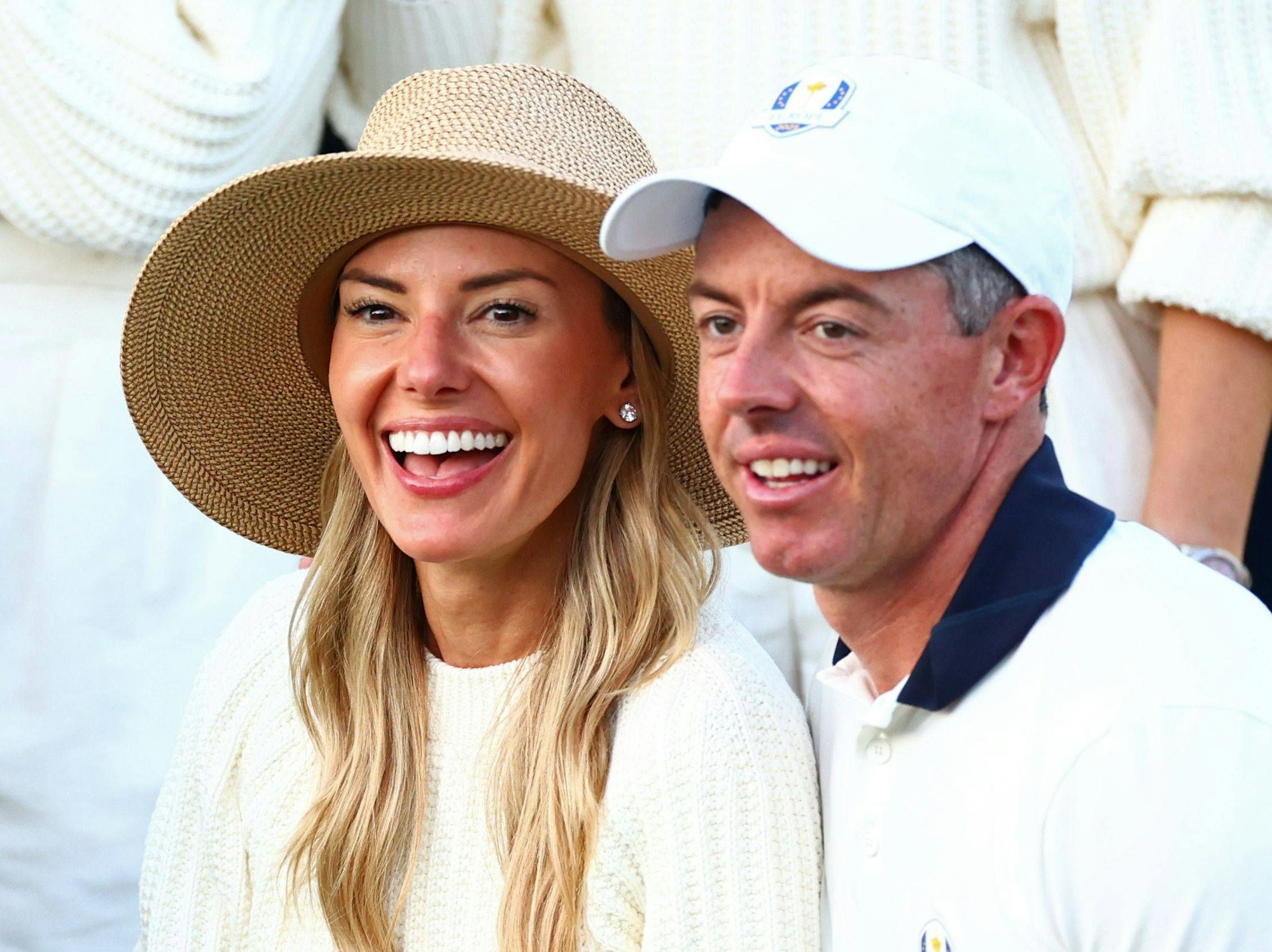 Rory McIlroy und seine Frau nach dem Sieg.