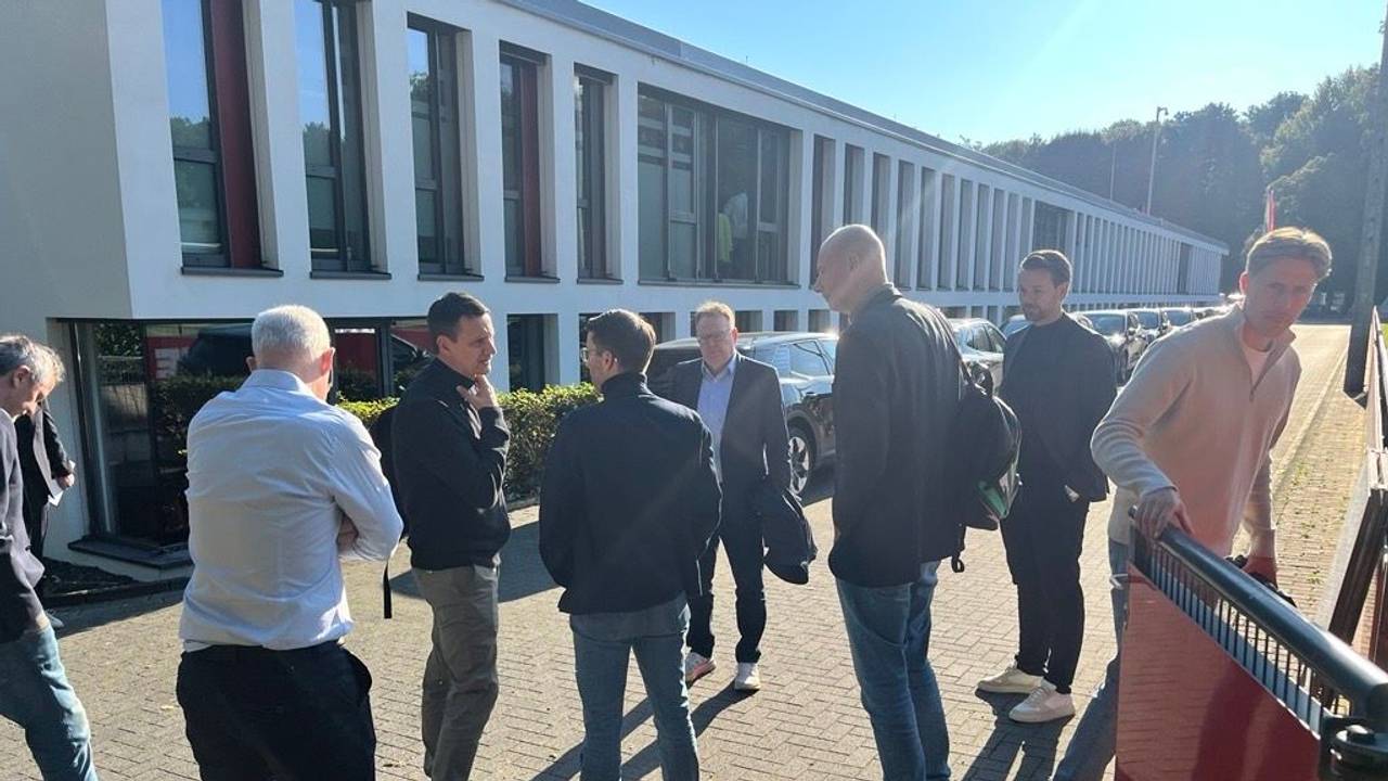 Das neue FC-Präsidium am Mittwoch im Gespräch mit dem angehenden Kölner Oberbürgermeister Torsten Burmester.