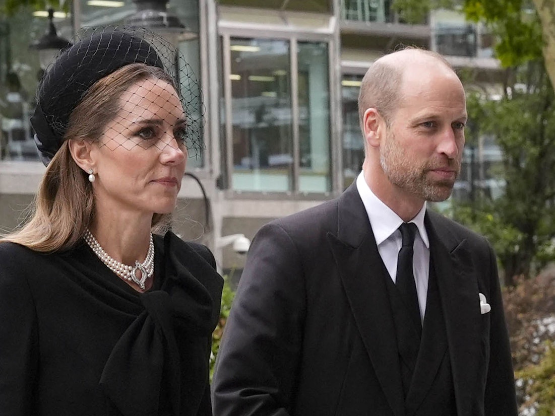 Prinzessin Kate und Prinz William treffen zur Totenmesse für Herzogin Katharine von Kent in der Westminster Cathedral in London ein.