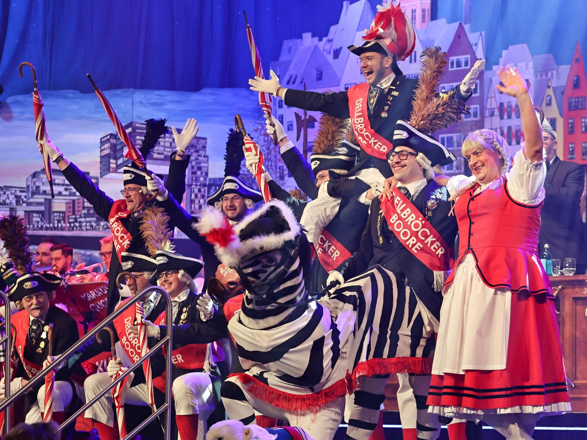 Das Dellbröcker Boore Schnäuzer Ballett auf der Gürzenich-Bühne.