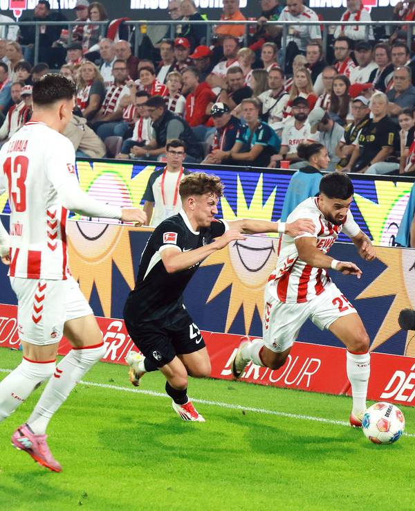 Jusuf Gazibegovic im Spiel gegen Freiburg.