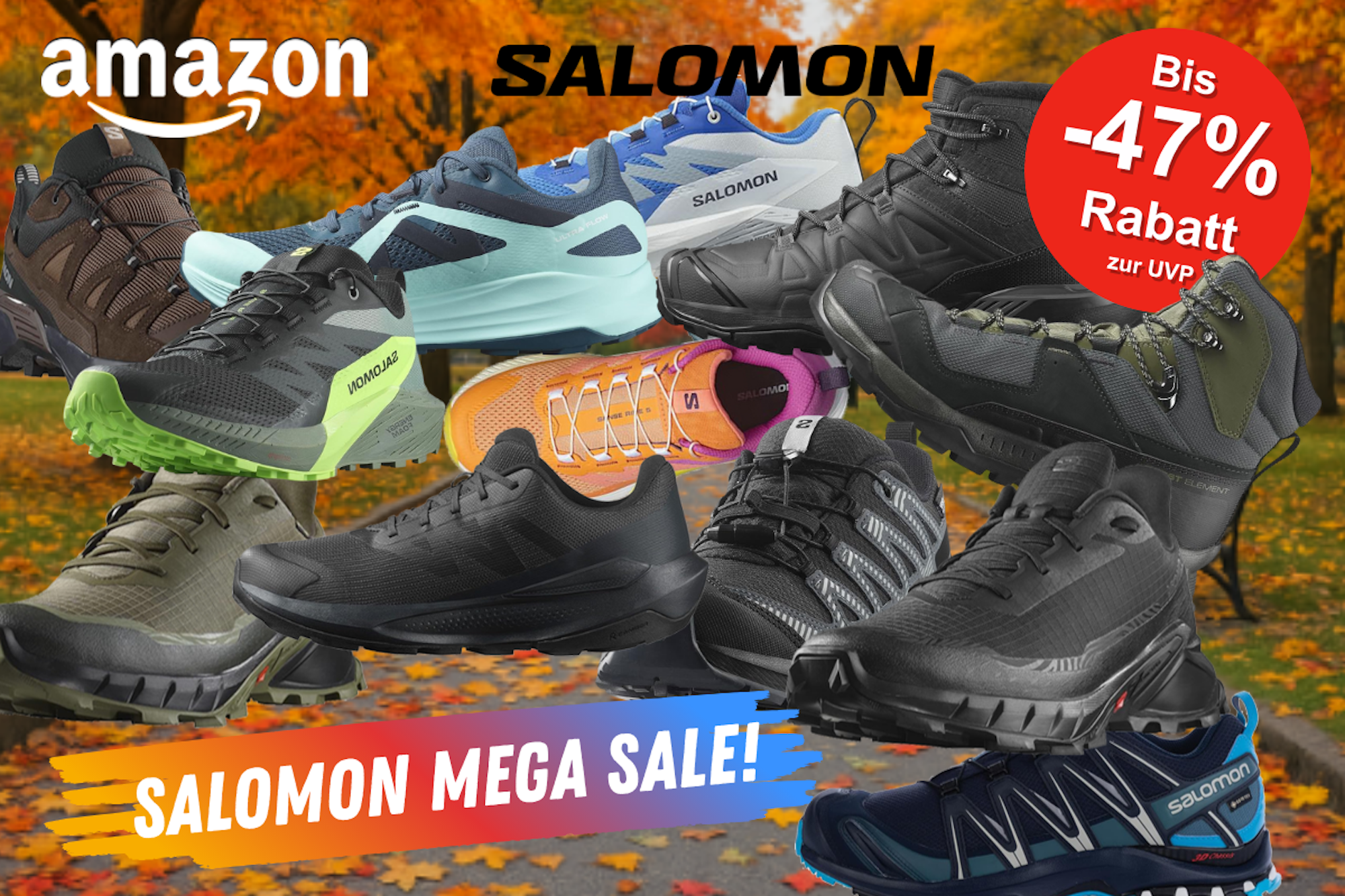 Darstellung von Salomon Sneaker im Sale bei Amazon