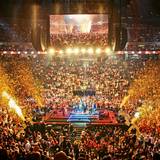 Blick in die Lanxess-Arena bei „Kölle singt“.