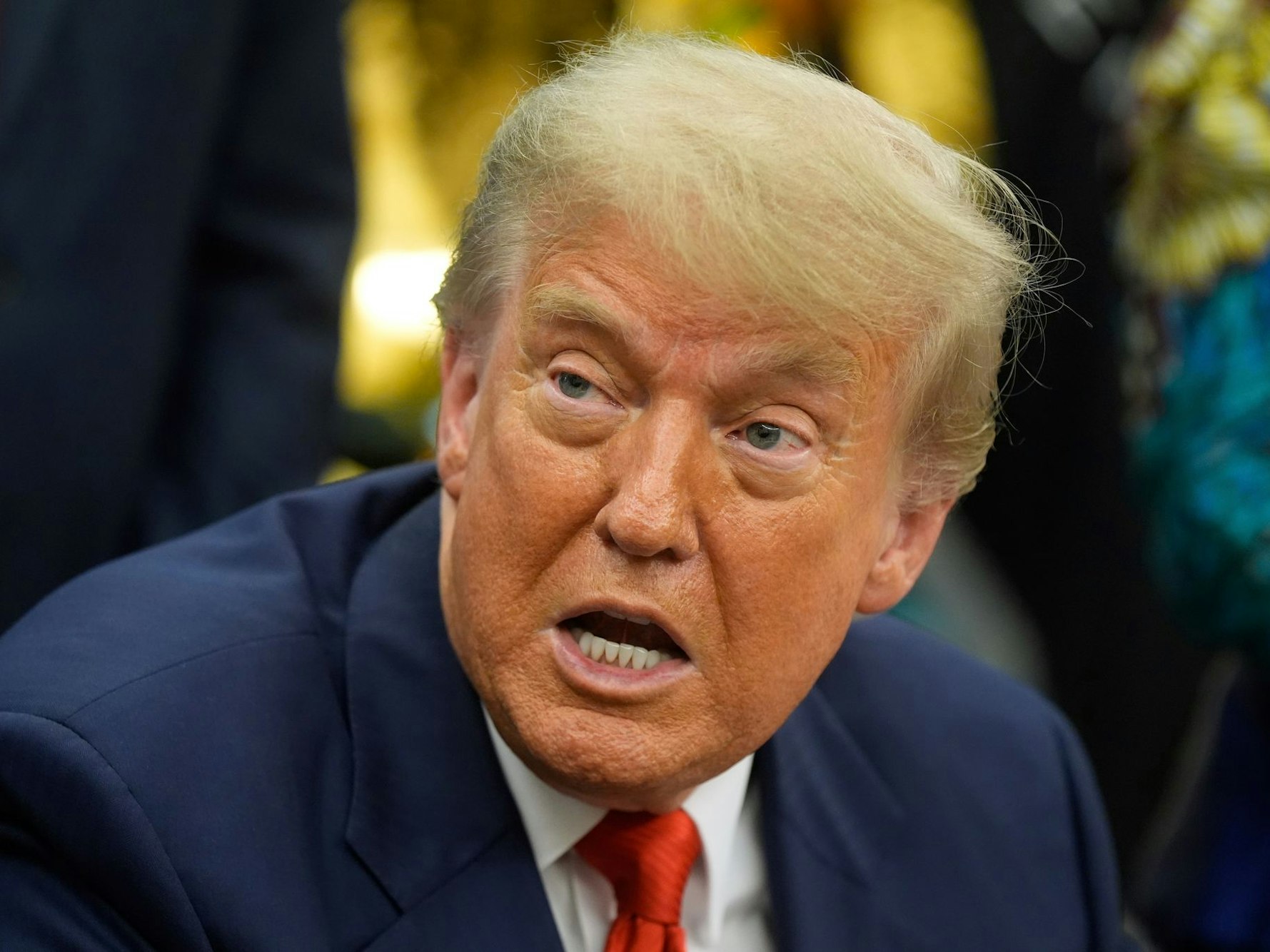 Donald Trump spricht.