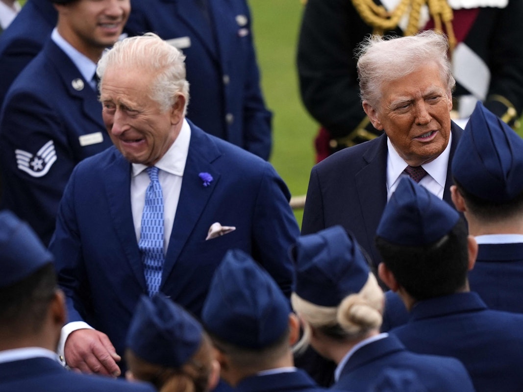 König Charles und Donald Trump beim Staatsbesuch 2025.