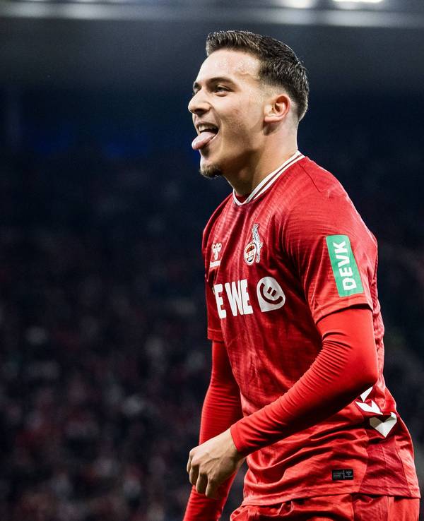 Said El Mala jubelt über seinen Treffer gegen die TSG Hoffenheim.