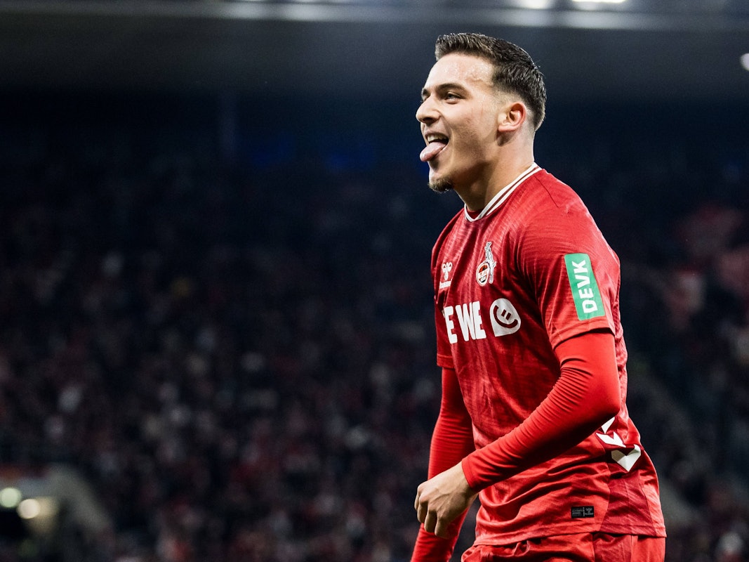 Said El Mala jubelt über seinen Treffer gegen die TSG Hoffenheim.