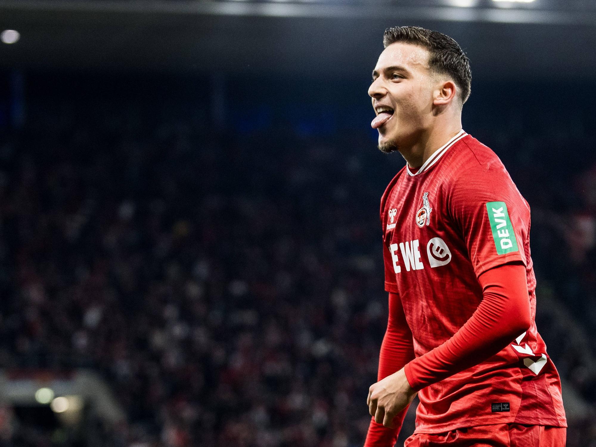Said El Mala jubelt über seinen Treffer gegen die TSG Hoffenheim.