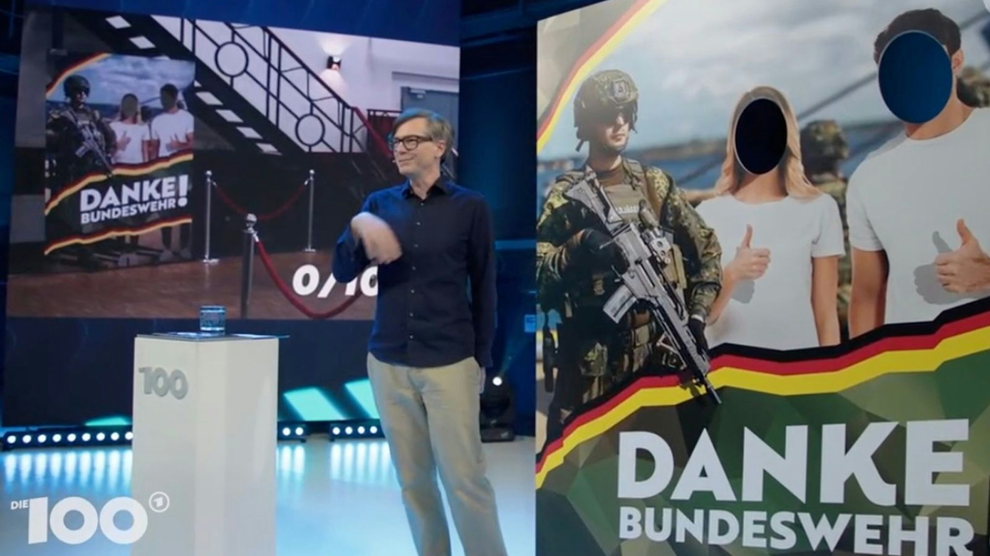Der Fernsehmoderator Ralph Caspers argumentierte für die Wehrpflicht. (Bild: Screenshot/ARD)