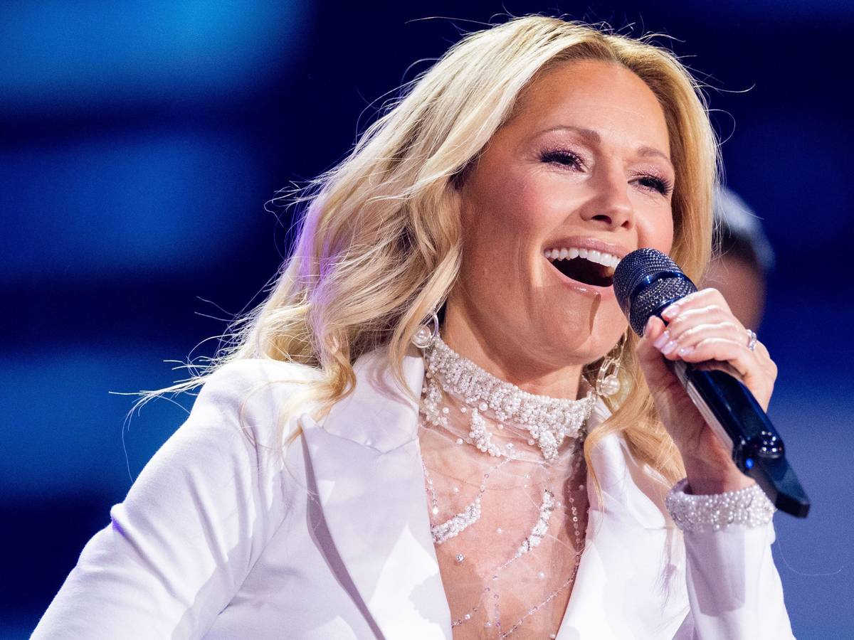 Sängerin Helene Fischer steht bei der Aufzeichnung der „Helene Fischer Show“ auf der Bühne.