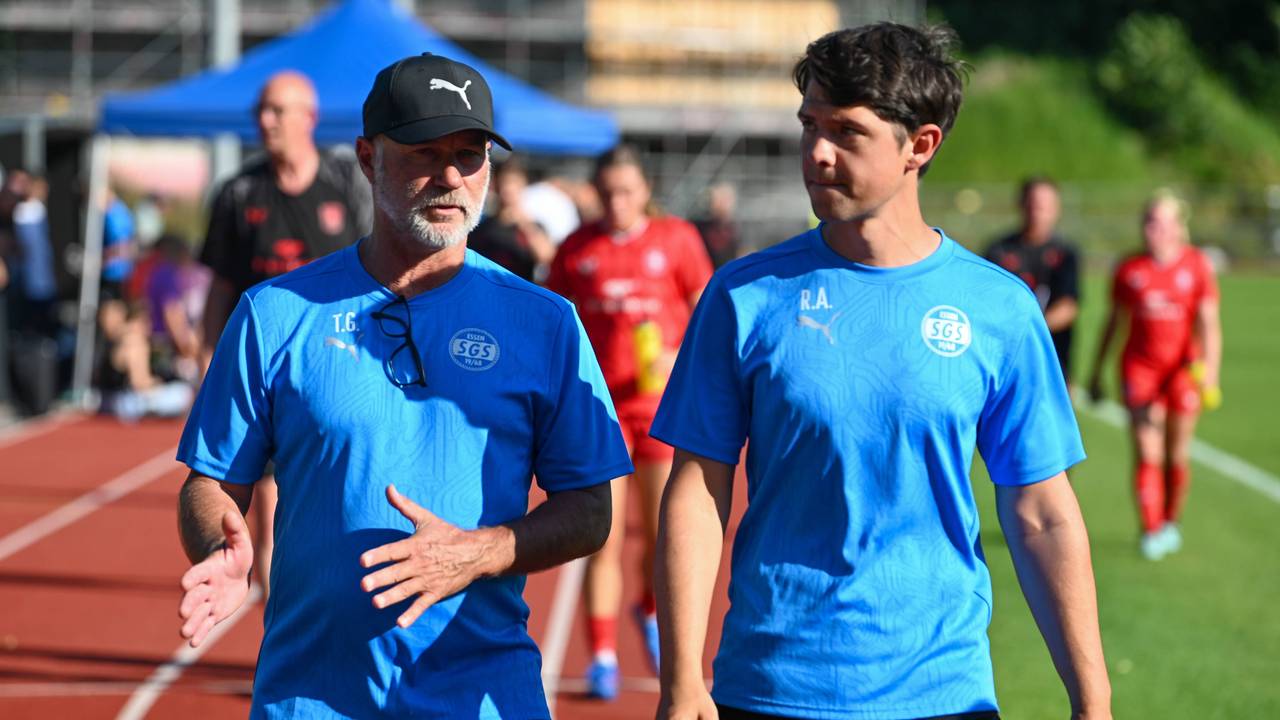 Thomas Gerstner und Robert Augustin im Amt für die SGS Essen.