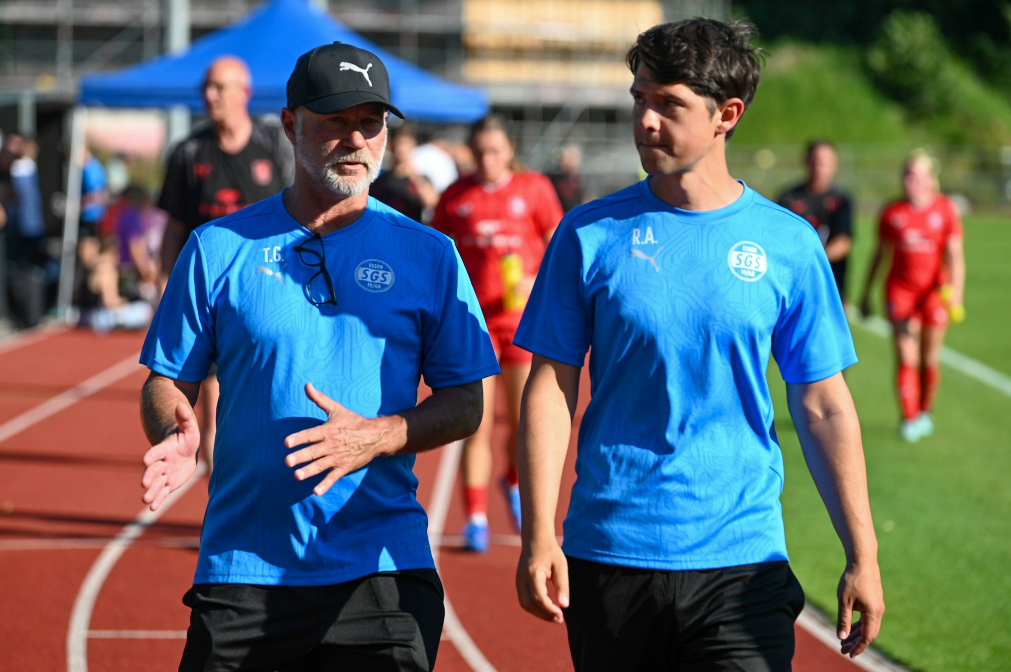 Thomas Gerstner und Robert Augustin im Amt für die SGS Essen.