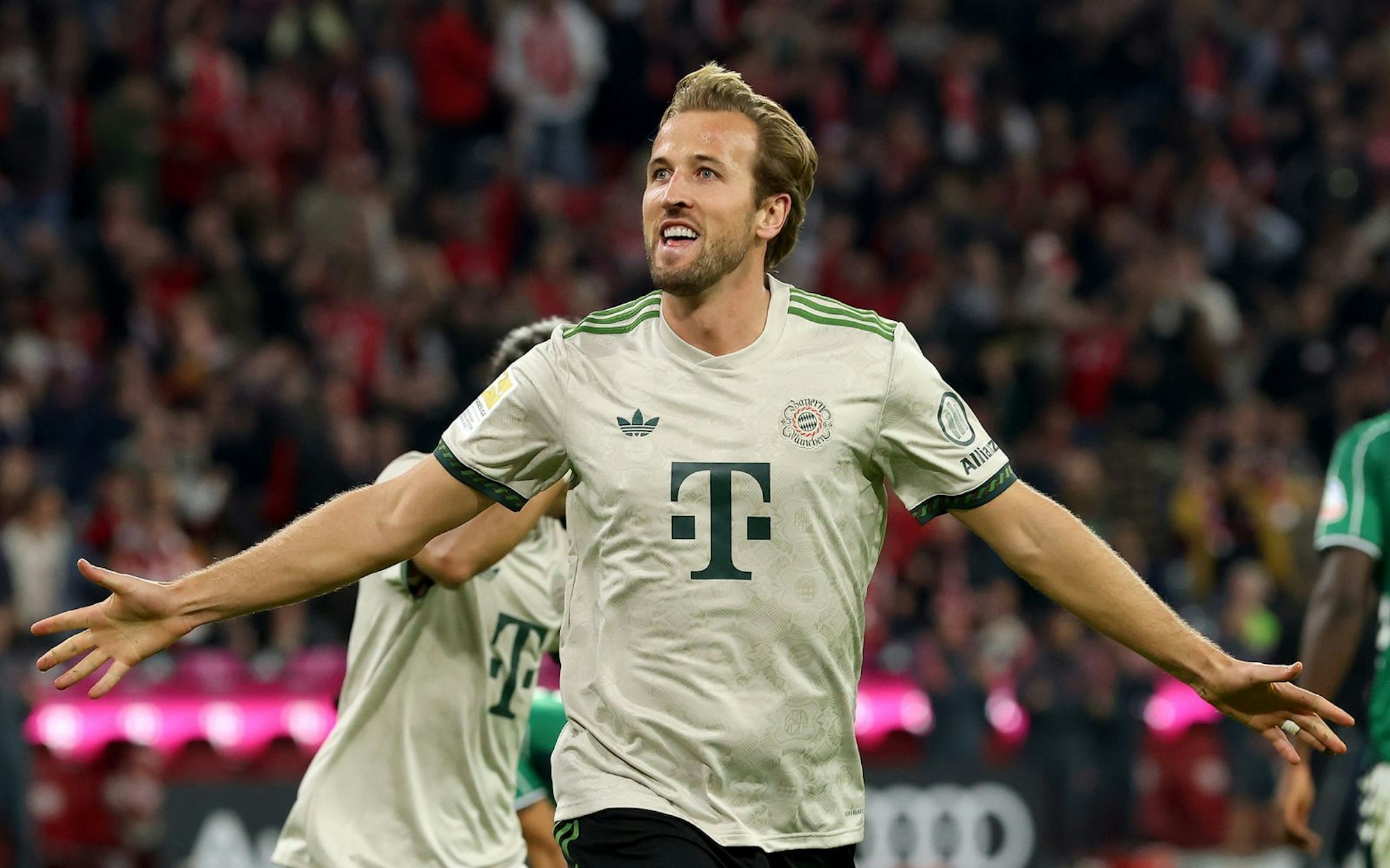 Bayern-Stürmer Harry Kane ist derzeit in Torlaune. (Bild: 2025 Getty Images/Alexander Hassenstein)