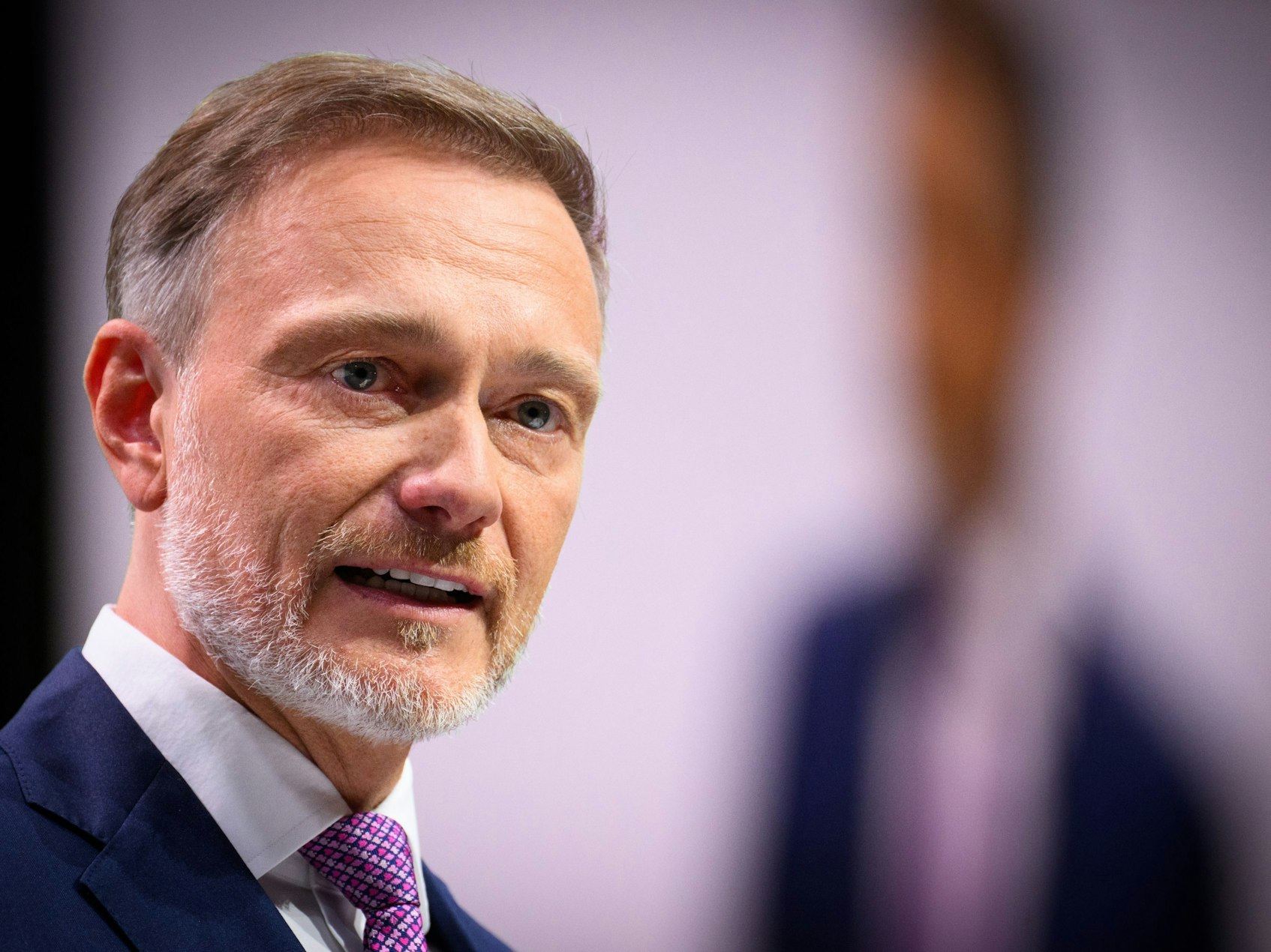 Christian Lindne beim 76. Ordentlichen Bundesparteitag der FDP im Mai.