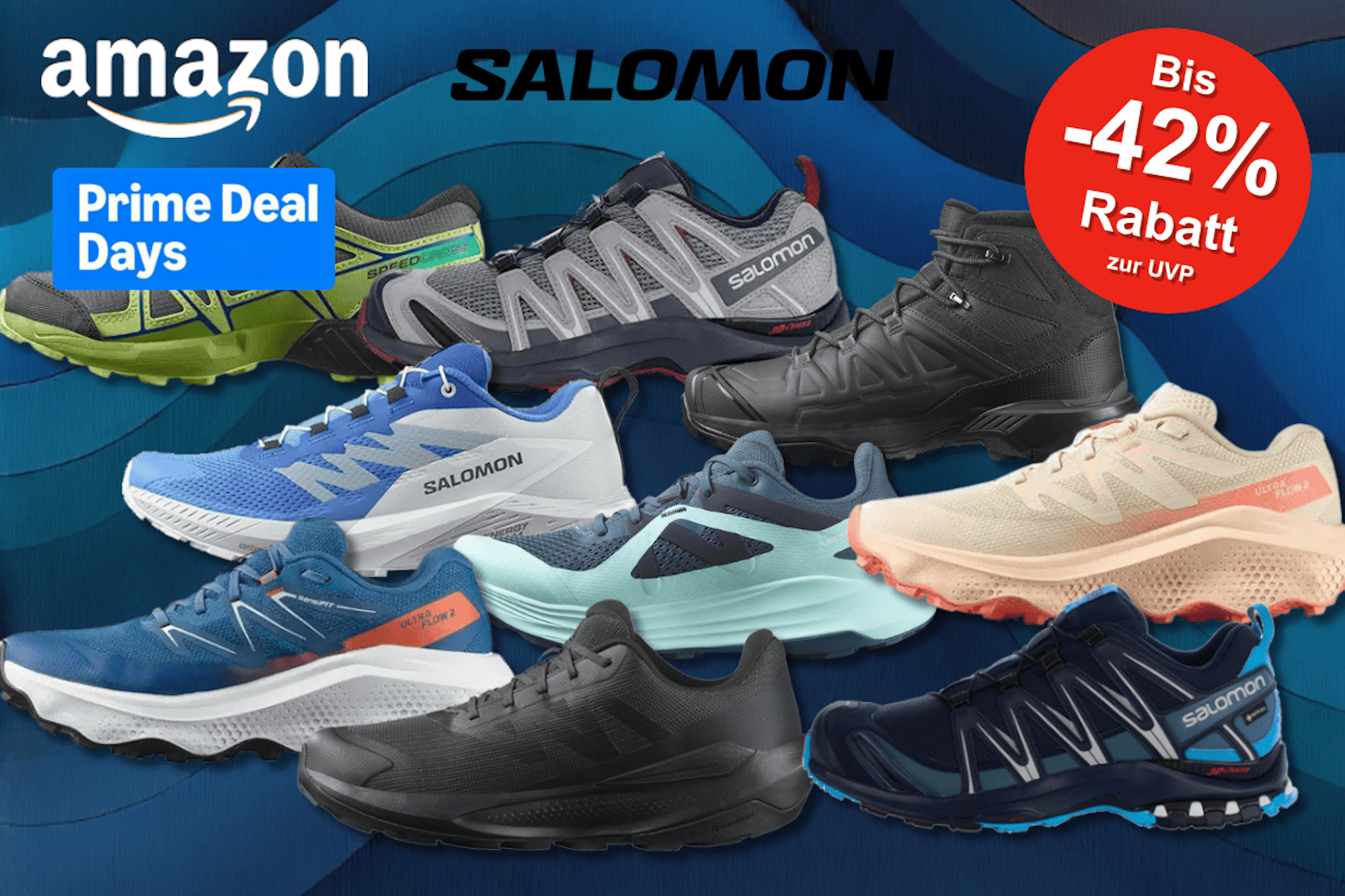 Darstellung von Salomon Sneaker im Sale bei Amazon.