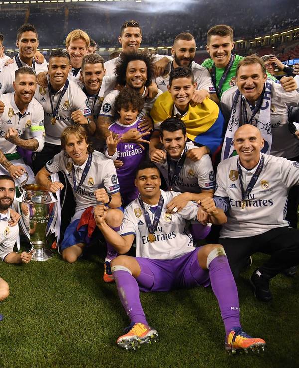 Real Madrid feiert den Champions-League-Sieg 2017.