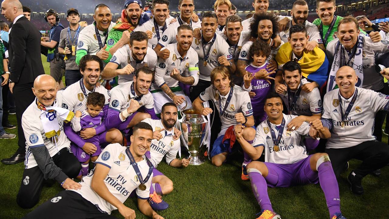 Real Madrid feiert den Champions-League-Sieg 2017.