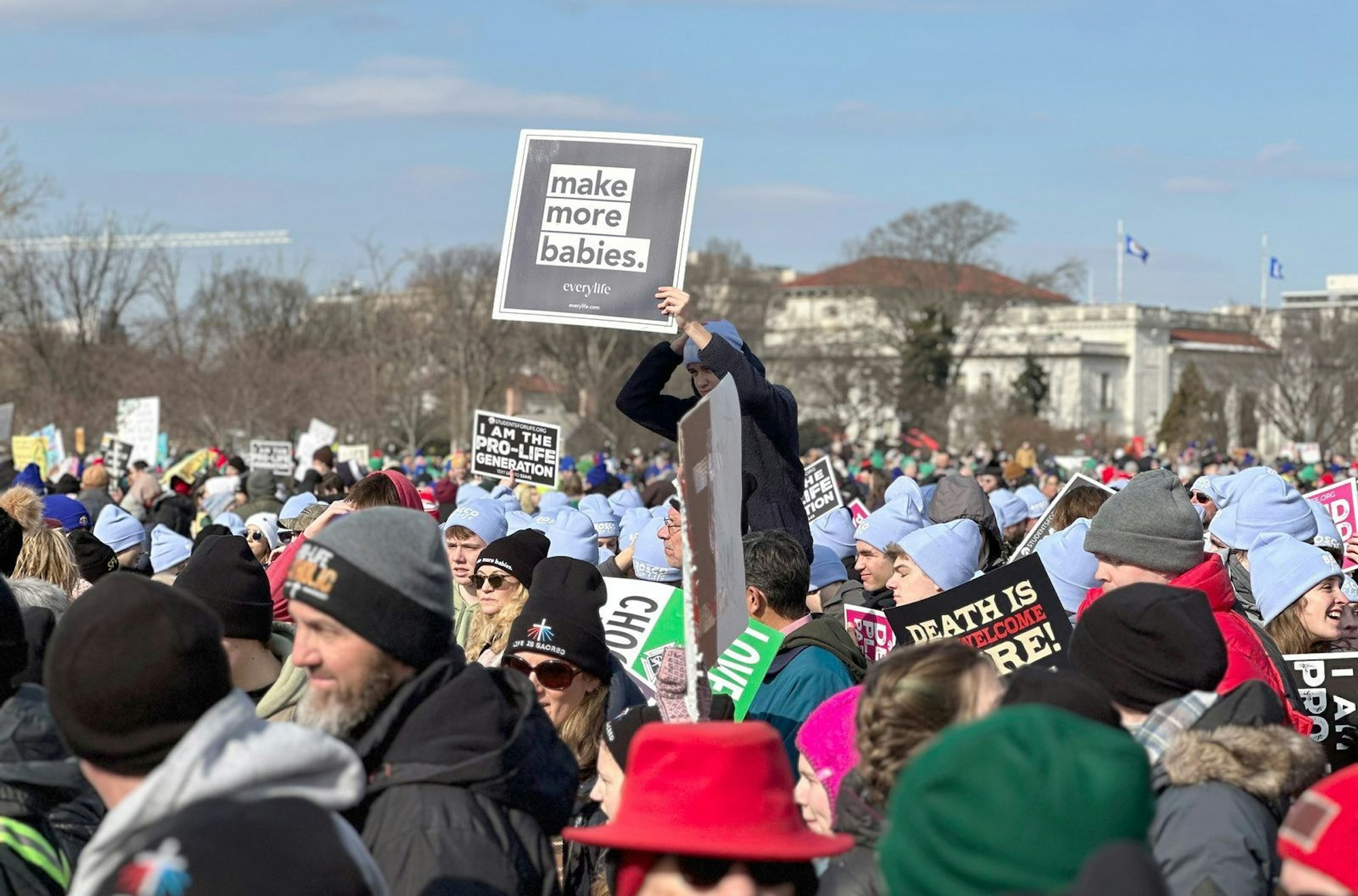 Abtreibungsgegner werden bei ihrem „March for Life“ mittlerweile wie Helden gefeiert. (Bild: ARTE / Brice Lambert)