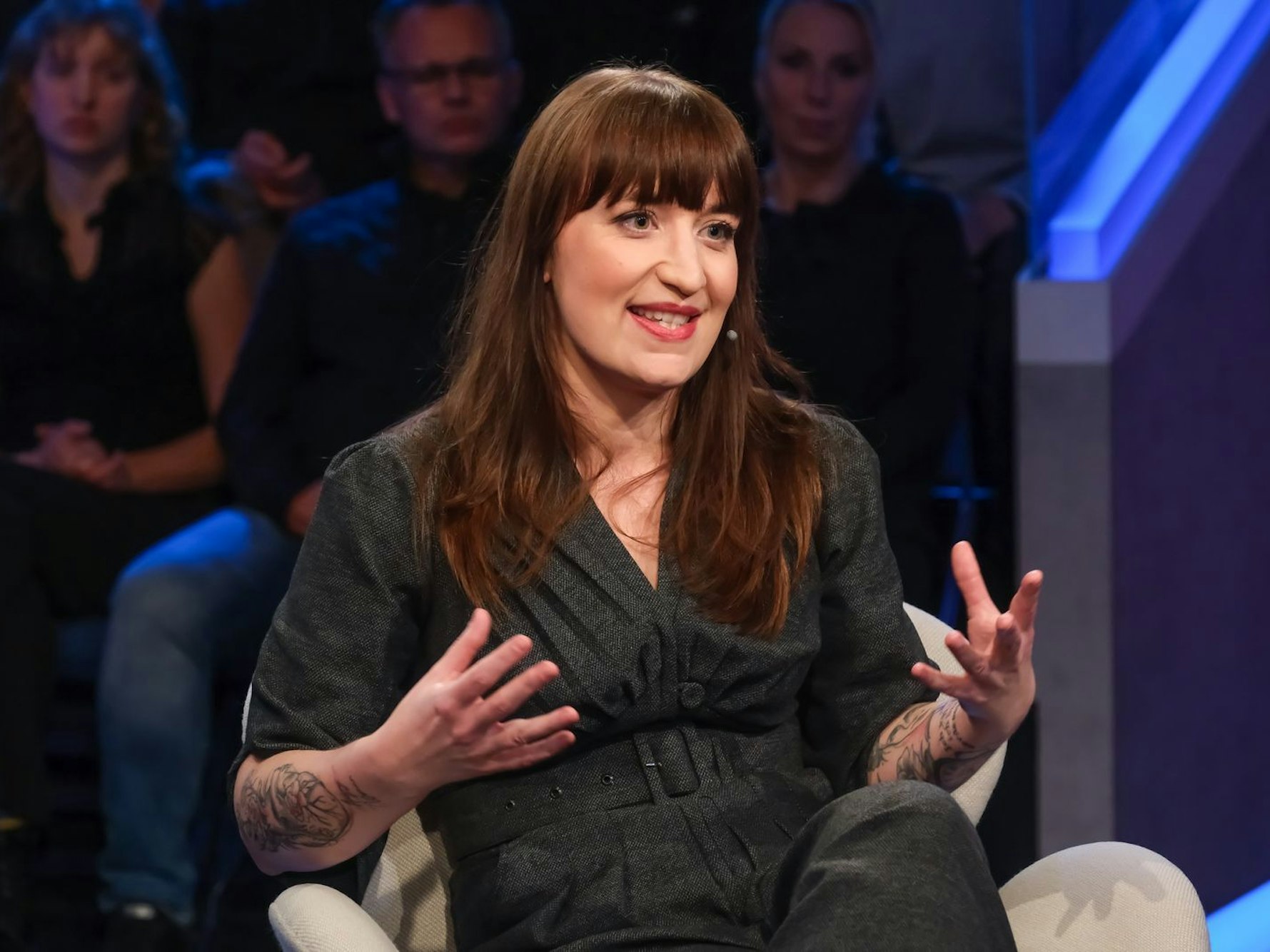 „Die SPD geht in dieser Regierung unter“, fand Linken-Fraktionsvorsitzende Heidi Reichinnek. (Bild: WDR/Oliver Ziebe)