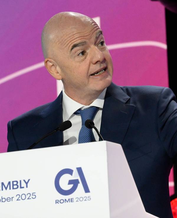 Gianni Infantino bei der Generalversammlung der europäischen Klub-Vereinigung ECA in Rom.