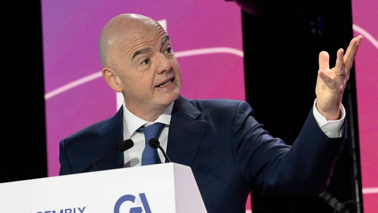 Gianni Infantino bei der Generalversammlung der europäischen Klub-Vereinigung ECA in Rom.